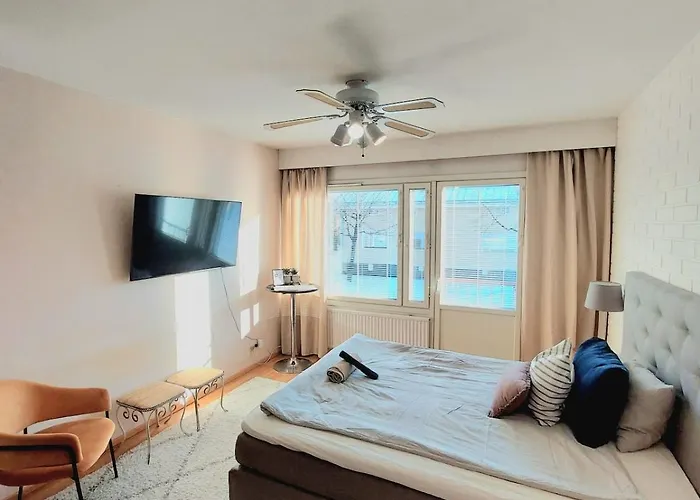 Cozy Studio, Free Parking, Near Center, Wifi, Smart Tv * Pori